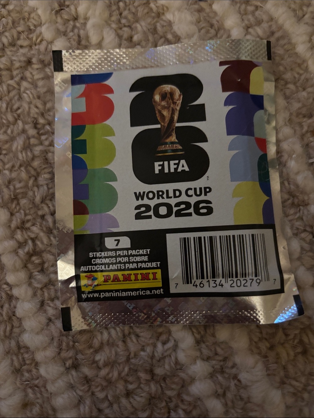 Panini World Cup 2026 Sticker Pack - Silver with Multicolor Accents